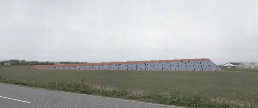 Visualisering af pladsen set fra siden